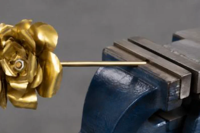 Metallblumen
